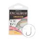 Hook Excalibur Crucian Worm, Black Nickel, (10 Pcs/Pack), Size 12