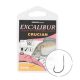 Hook Excalibur Crucian Worm, Black Nickel, (10 Pcs/Pack), Size 14