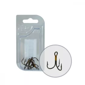 Wizard Grizzly 954M-4 3X Bronze Treble Hook 5Pcs/Pack