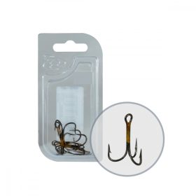 Wizard Grizzly 974M-12 2X Bronze Treble Hook 6Pcs/Pack
