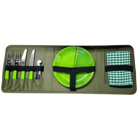 Carp Academy Camping Dinnerware Set for 2 People