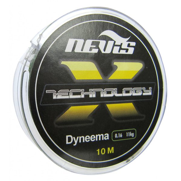 Nevis Technology 10m 0.10mm Braided leader - Grey