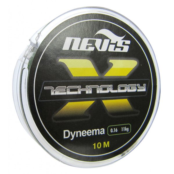Nevis Technology 10m 0.18mm Braided leader - Grey