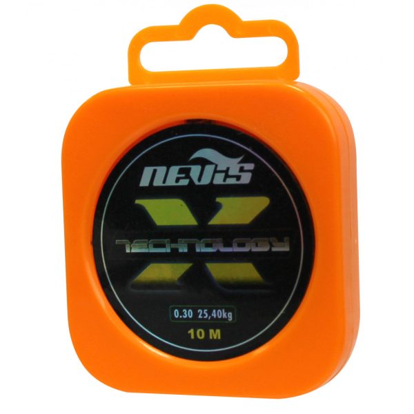 Nevis Technology 10m 0.22mm Braided Leader+Storage - Grey