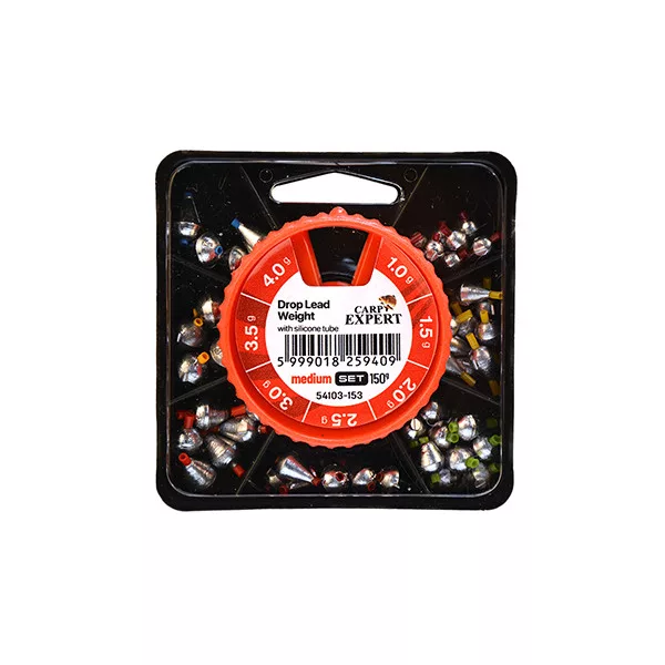Carp Expert Medium 1-4gr Insert Drop Lead Set 150gr