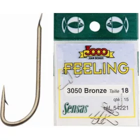   Sensas Feeling 3050 Bronze 20 Spade-end, Barbed Bream Hook 15pcs
