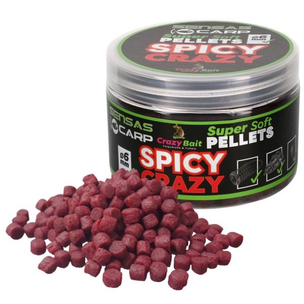 Sensas Super Soft Spicy Crazy 4mm Horogpellet 60gr