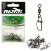Nevis Cylindrical Swivel with Snap 10 Swivels 10pcs