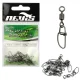 Nevis Cylindrical Swivel with Snap 10 Swivels 10pcs