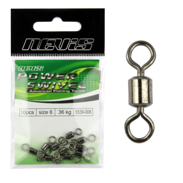 Nevis Barrel Swivel Size 6 10pcs
