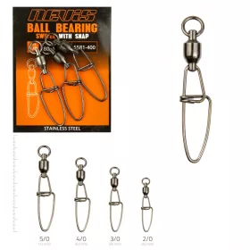 Nevis Ball Bearing Swivel with Clip 4/0 3 pcs
