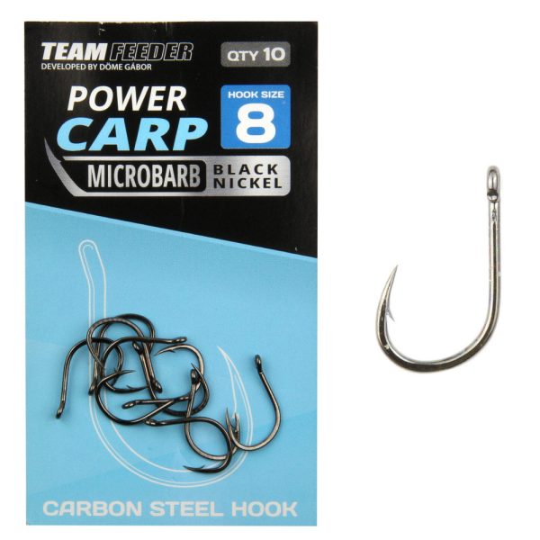 Team Feeder By Döme TF Power Carp 10 Bearded, Eared Feeder Hook 10pcs