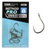 Team Feeder By Döme TF Method Pro 10 Beardless, Earless Feeder Hook 10pcs