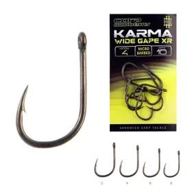 Carp Academy Karma Wide Gape XR 8 Eyed, Barbed Hook 10pcs