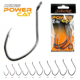   Nevis Catfish hook 9644 Black 4/0 6pcs/pack Eyed Barbed Predator fish hook