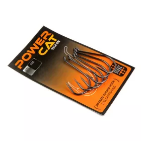   Nevis Catfish hook 9314 Black 10/0 5pcs/pack Eyed Barbed Predator fish hook