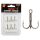 Reiva Treble Hook TR-19 Black 4 6pcs/pack Eyed Barbed Predator fish hook