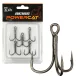 Nevis Powercat Treble Hook TR-21 Black 2/0 5pcs/pack Eyed Barbed Predator hook