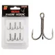 Nevis Powercat Treble Hook TR-21 Black 6/0 5pcs/pack Eyed Barbed Predator hook