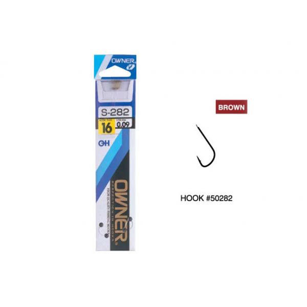 Owner Pre-Bonded 50282 Sode 12 Flap, Bearded Pre-Bonded Hook 10pcs