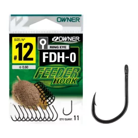 Owner FDH-0 10 Eyed, Barbed Feeder Hook 10pcs