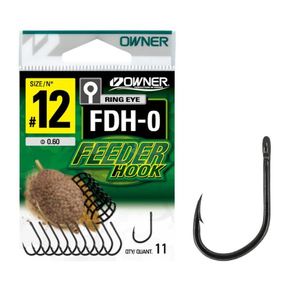 Owner FDH-0 10 Ears, Bearded Feeder Hook 10pcs