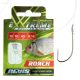 Nevis 12 Bearded, Flat 45cm 0,14mm Monofilament Pre-tied Baiting Hook 10pcs