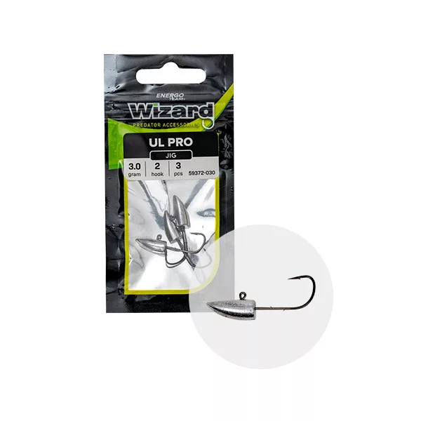 Wizard UL Pro Jig Head 1G 6 3Pcs/Bag