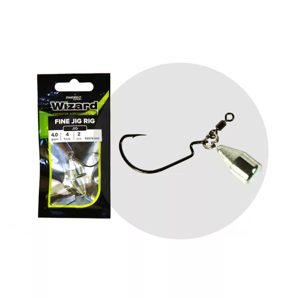 Wizard Fine Jig Rig 4 4gr Offset Rig 2pcs