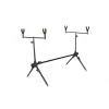 Carp Academy Rod Pod Eco 2 Rod Rodpod 68-105cm