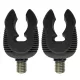CARP ACADEMY Rubberized Rod Holder Head black small 2pcs/pack. Rod Holder Head