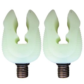   CARP ACADEMY Rubberized Rod Holder Head Fluo small 2pcs/pack. Rod Holder Head