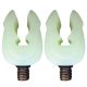 CARP ACADEMY Rubber Bottle holder head Fluo small 2pcs/cs. Bottle holder head