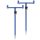 Team Feeder By Döme Rod Holder Set 22x40-60cm Stem Set