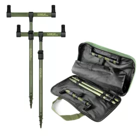   CARP ACADEMY Rod Rest Set Black Carp 2-piece 40-60cm/25cm Bankstick Set