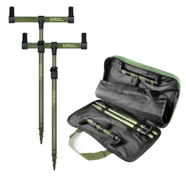 CARP ACADEMY Rod Holder Set Black Carp 2pcs 40-60cm/25cm Spigot Set