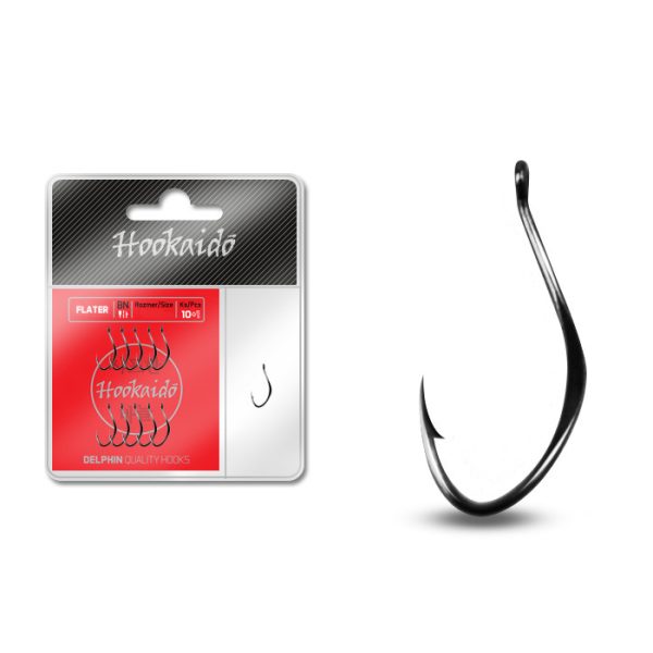 Hooks Delphin FLATER ring / 10+1pcs BN/8