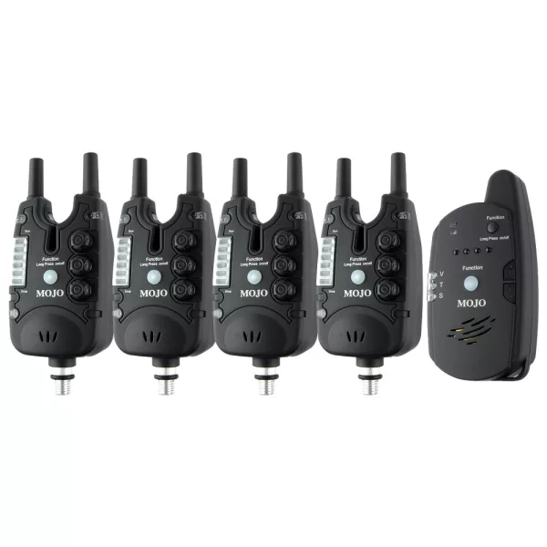 Carp Academy Mojo XTI electronic bite alarm 4+1 set