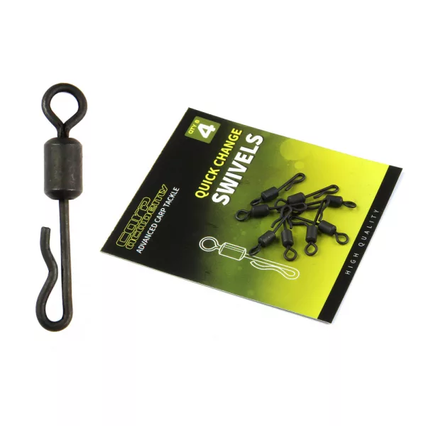 Carp Academy Swivel with Quick Clip 4/ 35kg/ 8 pcs