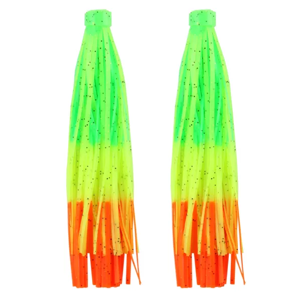 Reiva Silicone Skirt Green-Yellow-Orange 9cm 2pcs