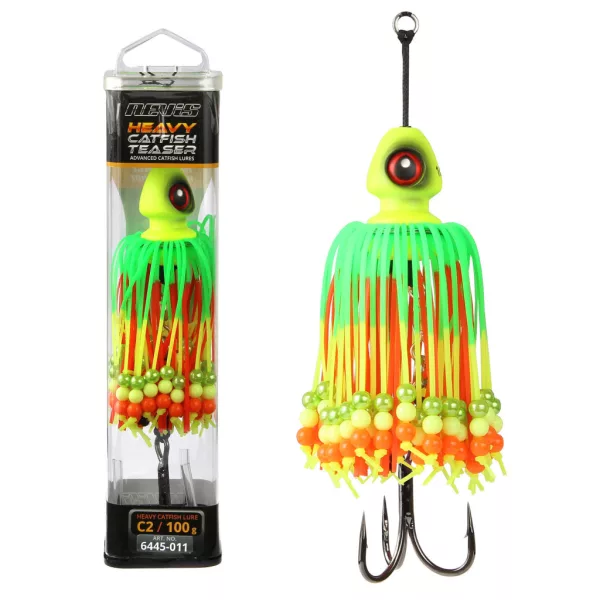 Nevis Green-Yellow-Red Bullet Head Teaser 150gr
