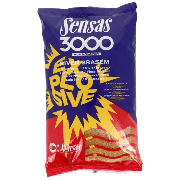 Sensas 3000 Explosive River Brasem Groundbait 1kg