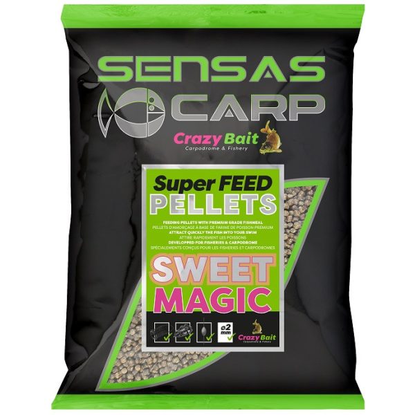 Sensas Super Feed Pellets Sweat Magic 2mm Feeding pellets 700gr