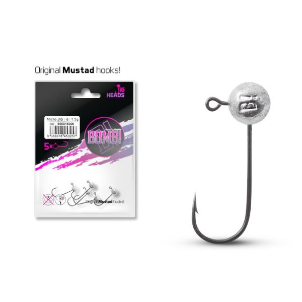 Delphin BOMB! Micro JIG head 4/0 - 7,5gr - 5pcs