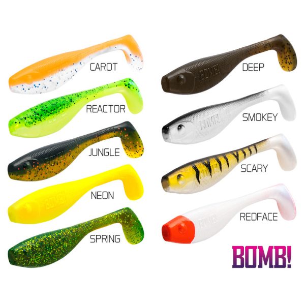 Delphin FATTY rubberfish CAROT 120mm - 5pcs