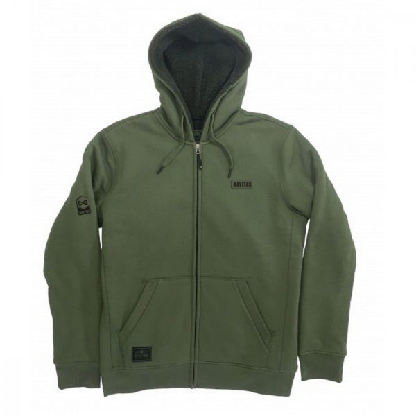 Navitas - Sherpa Zip Hoody Green - Hooded Sweatshirt - XXXL