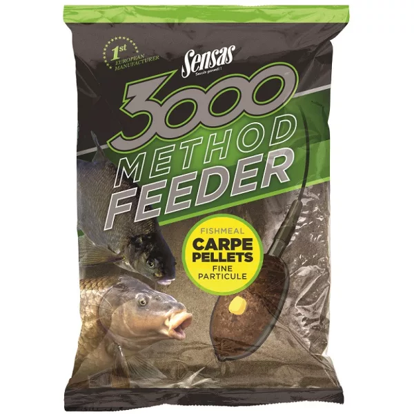 Sensas 3000 Method Carp Pellets Groundbait 1kg