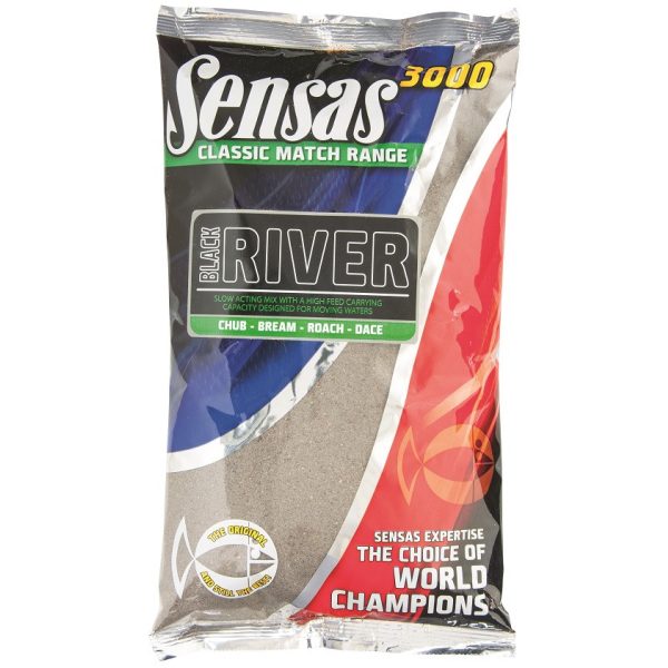 Sensas 3000 River Black Feed 1kg