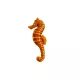 EnergoTeam Fish Pillow Seahorse Baby Orange 40cm