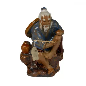 Ceramic Figure Fisherman with a Flask